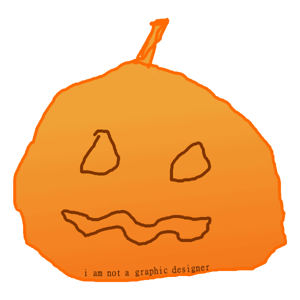 A 'not so good lookin' pumpkin