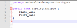 card model java code